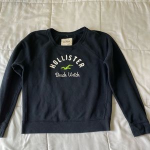 Navy Blue Hollister Crewneck Sweater